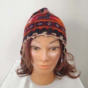 Handmade Peruvian Andean Mountain Shaman Chullo Hat